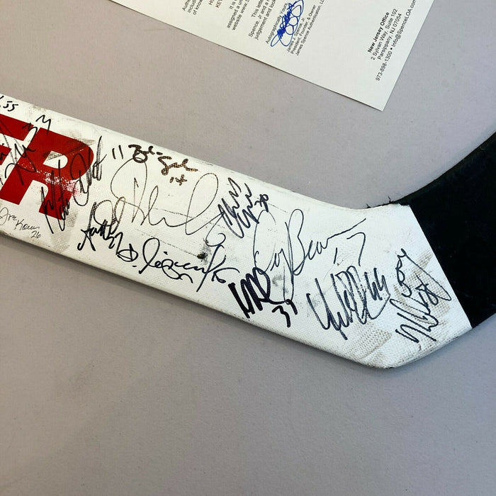 1998 Detroit Red Wings Stanley Cups Champs Team Signed Game Used Stick JSA COA