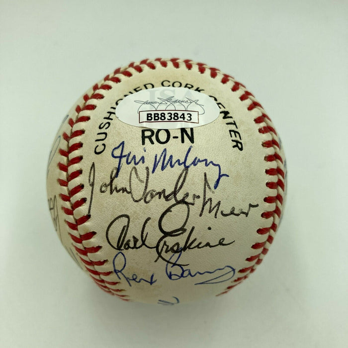 No Hitter Pitchers Signed Baseball 17 Sigs Tom Seaver Catfish Hunter JSA COA