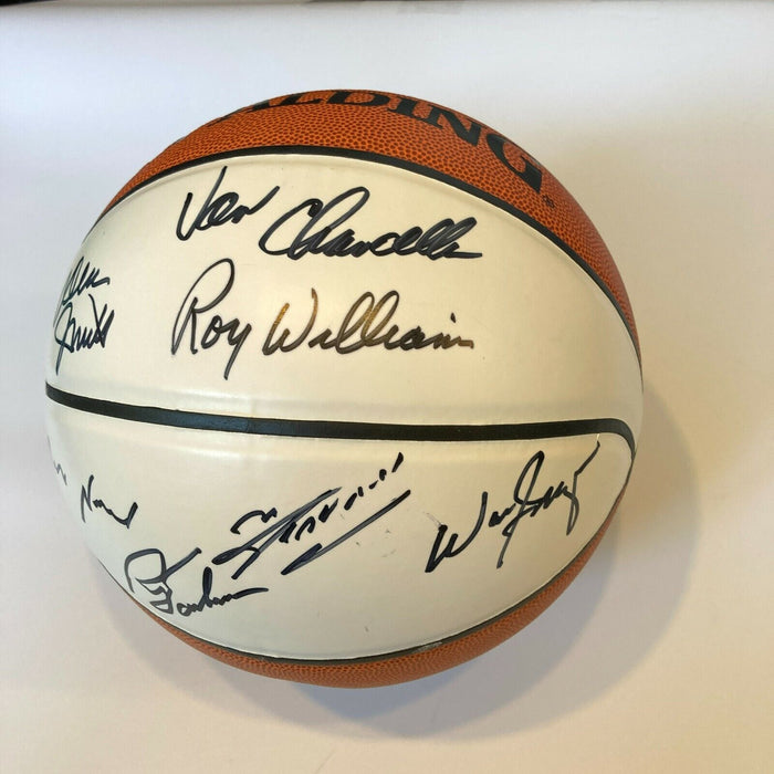 Legendary Coaches Signed Basketball 12 Sigs Phil Jackson Dean Smith JSA COA