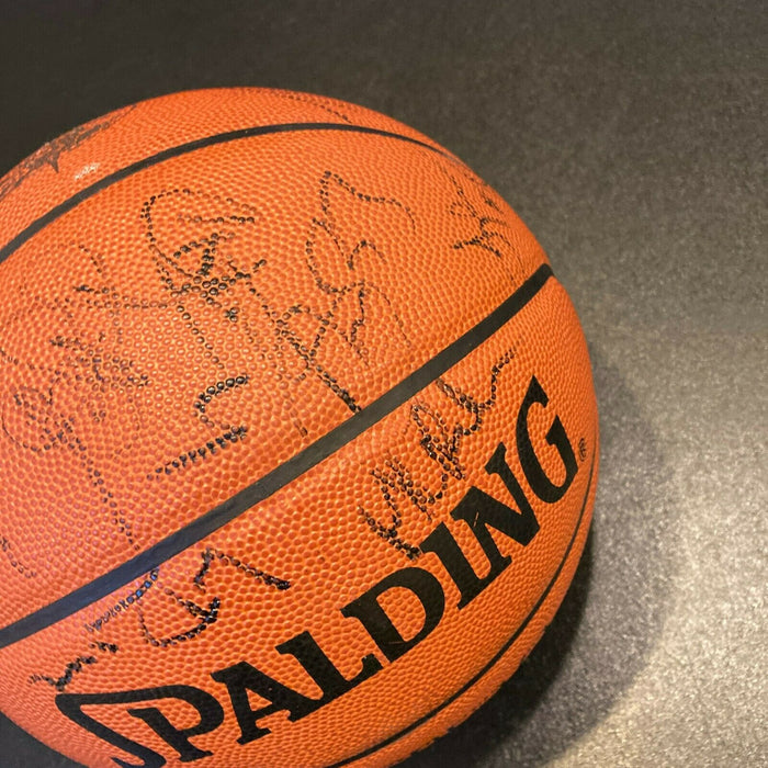 2001 All Star Game Team Signed Basketball Tim Duncan Vince Carter Garnett JSA