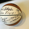 Julius Erving Clyde Drexler John Havlicek NBA HOF Legends Signed Basketball JSA