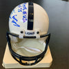 Penn State Nittany Lions HOF Signed Mini Helmet Jack Hamm Franco Harris JSA COA