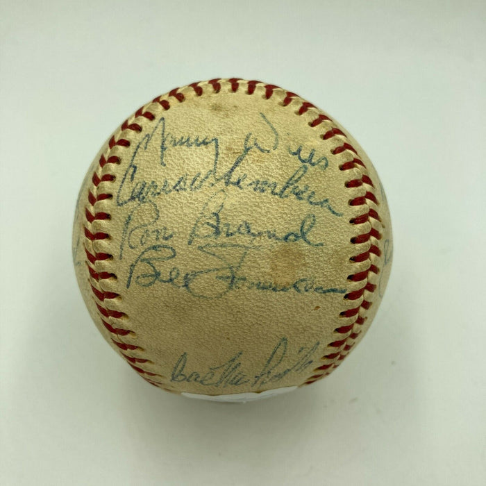 1969 Montreal Expos Inaugural Season Team Signed Game Used NL Baseball JSA COA