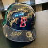 1998 Boston Red Sox Team Signed Authentic Game Model Helmet With Pedro Martinez
