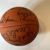 1983 Philadelphia 76ers Team Signed Basketball With Julius Erving Dr. J