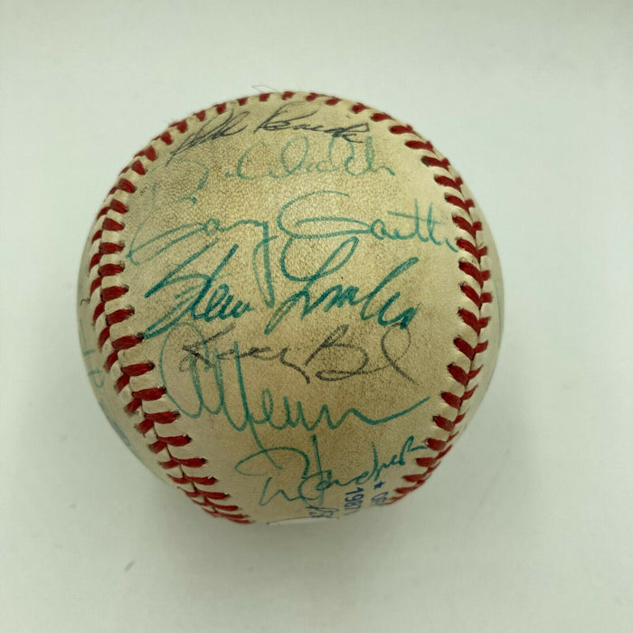 1987 Minnesota Twins World Series Champs Team Signed Baseball Kirby Puckett JSA