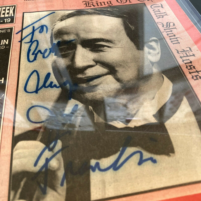 Joe Franklin Signed Autographed Vintage Magazine