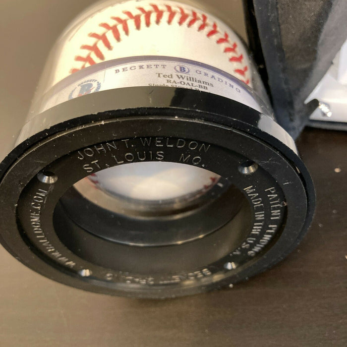 Beautiful Ted WIlliams Signed American League Baseball Beckett Authenticated