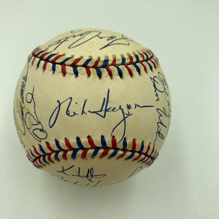 1996 All Star Game Team Signed Baseball Cal Ripken Jr. & Mark Mcgwire