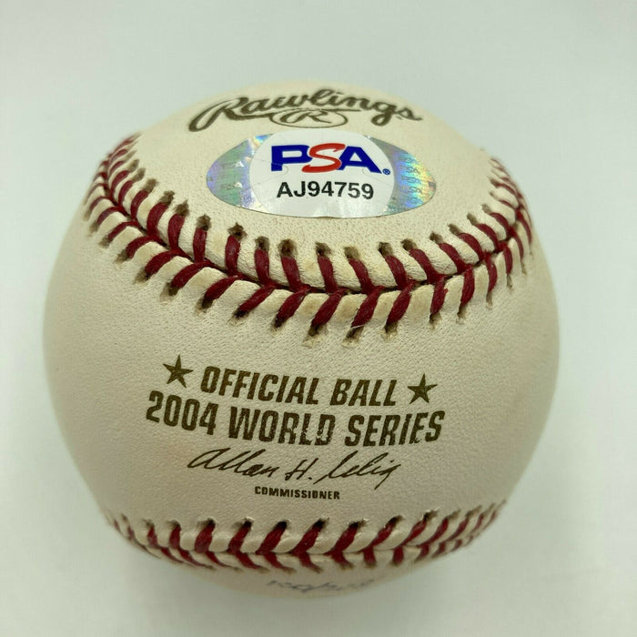 Carl Yastrzemski First Pitch 2004 World Series 10-23-04 Signed Baseball PSA DNA