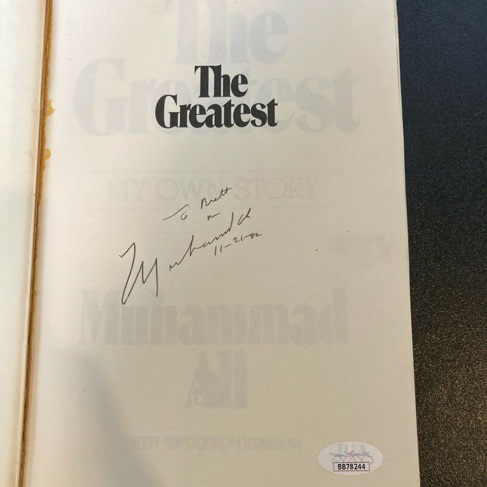 Muhammad Ali Signed Autographed The Greatest Book With JSA COA