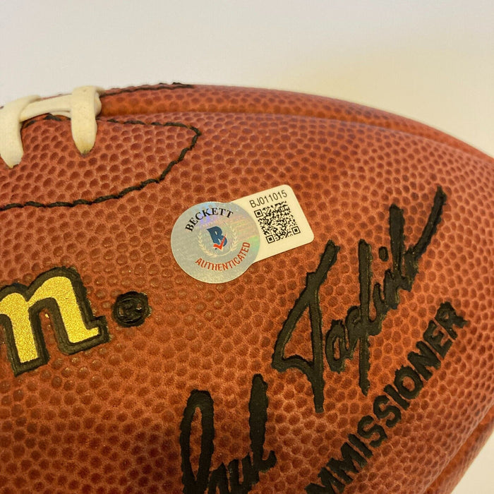 John Elway Signed Wilson NFL Super Bowl XXXII Game Football Beckett Hologram