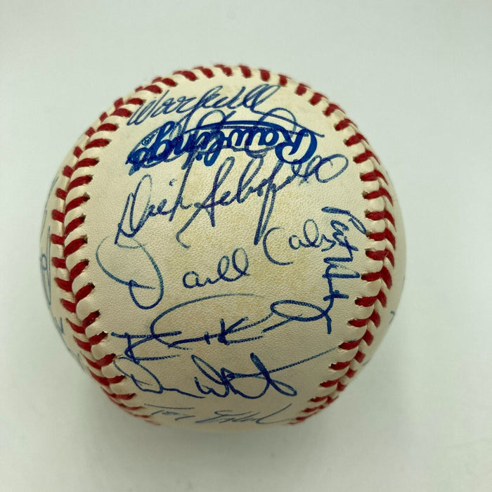 1993 Toronto Blue Jays World Series Champs Team Signed W.S. Baseball JSA COA
