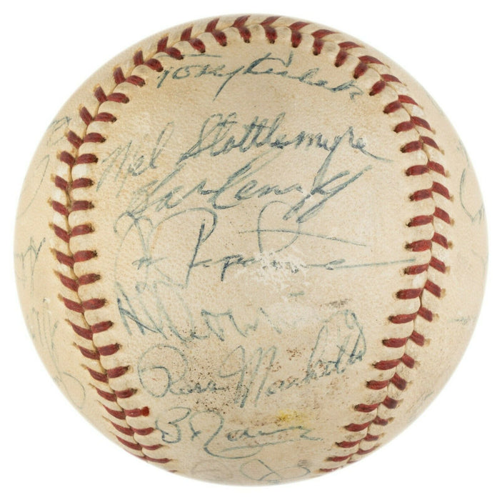 Mickey Mantle & Roger Maris 1965 New York Yankees Team Signed Baseball PSA DNA