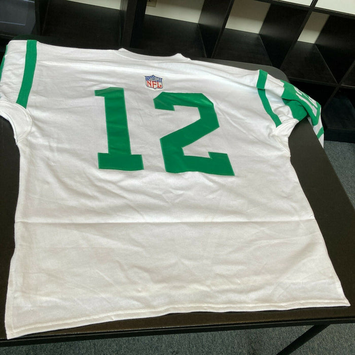 Joe Namath Signed Authentic Champion New York Jets Game Model Jersey JSA COA