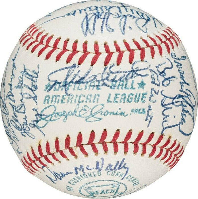 1971 Baltimore Orioles American League Champs Team Signed Baseball PSA DNA COA