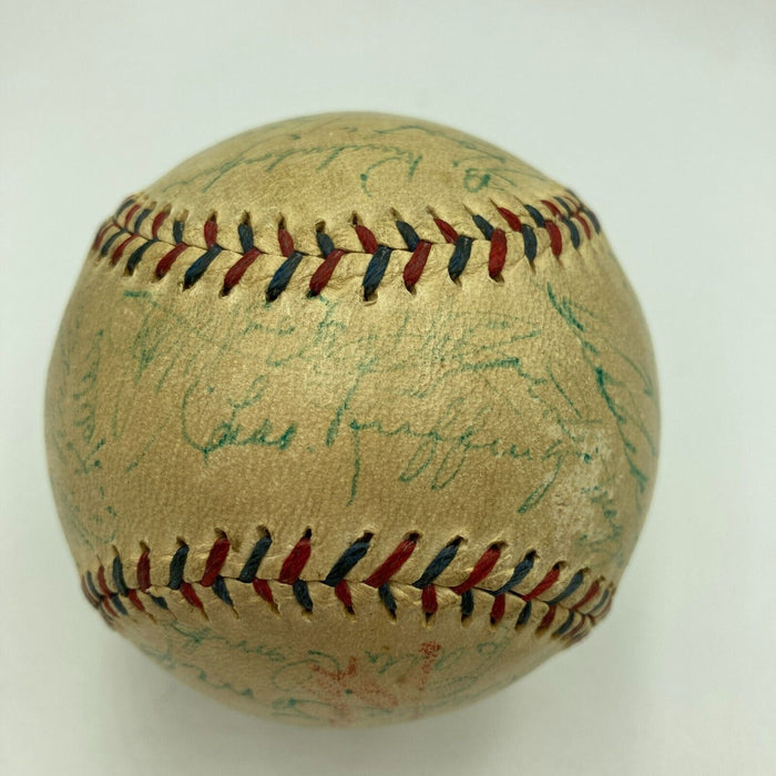 1939 New York Yankees World Series Champs Team Signed Baseball PSA DNA & JSA COA