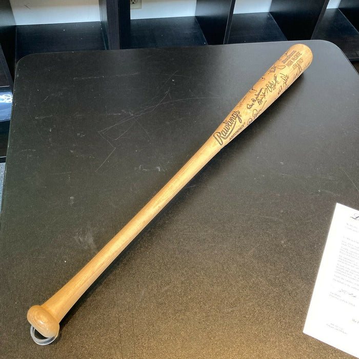 1990 Oakland A's Team Signed Mark Mcgwire Game Issued Baseball Bat PSA DNA COA