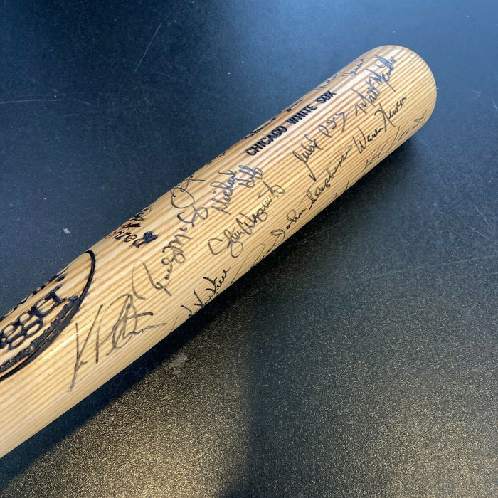 1991 Chicago White Sox Team Signed Bat Bo Jackson Frank Thomas Tim Raines JSA