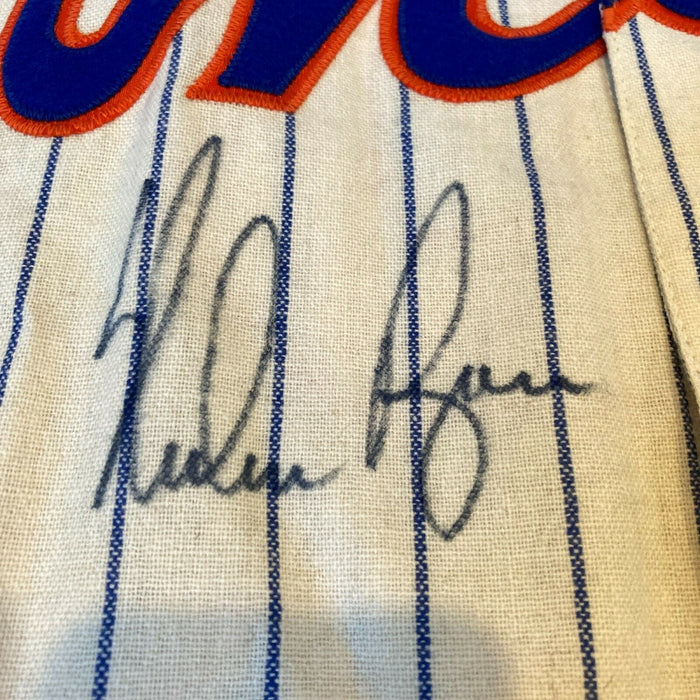 Nolan Ryan Signed Authentic 1969 New York Mets Mitchell & Ness Jersey JSA COA