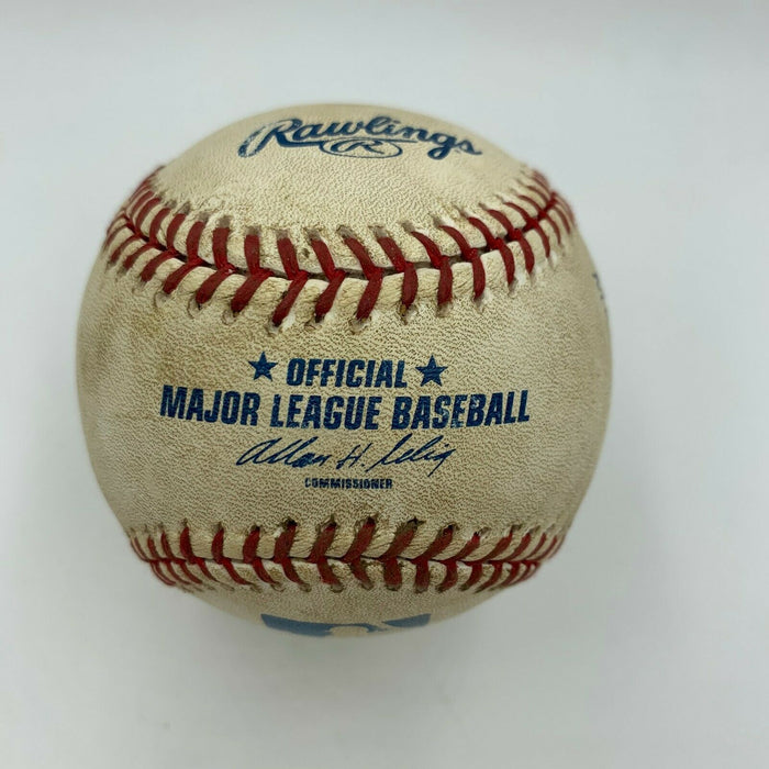 Rafael Palmeiro 493 Home Run 4-9-2003 Signed Inscribed Game Used Baseball COA