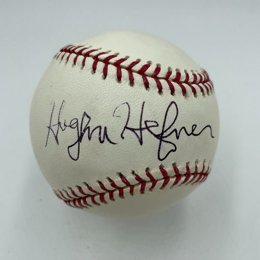 Hugh Hefner Signed Autographed Major League Baseball Playboy With JSA COA