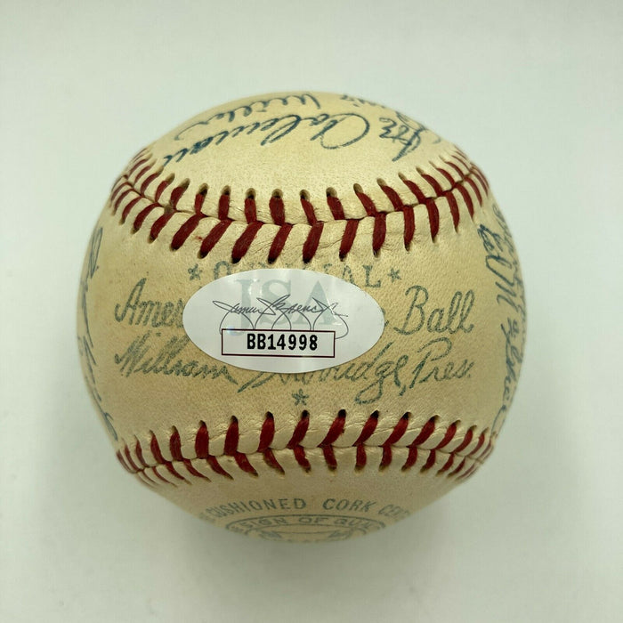 Beautiful 1953 Philadelphia Athletics A's Team Signed AL Baseball With JSA COA