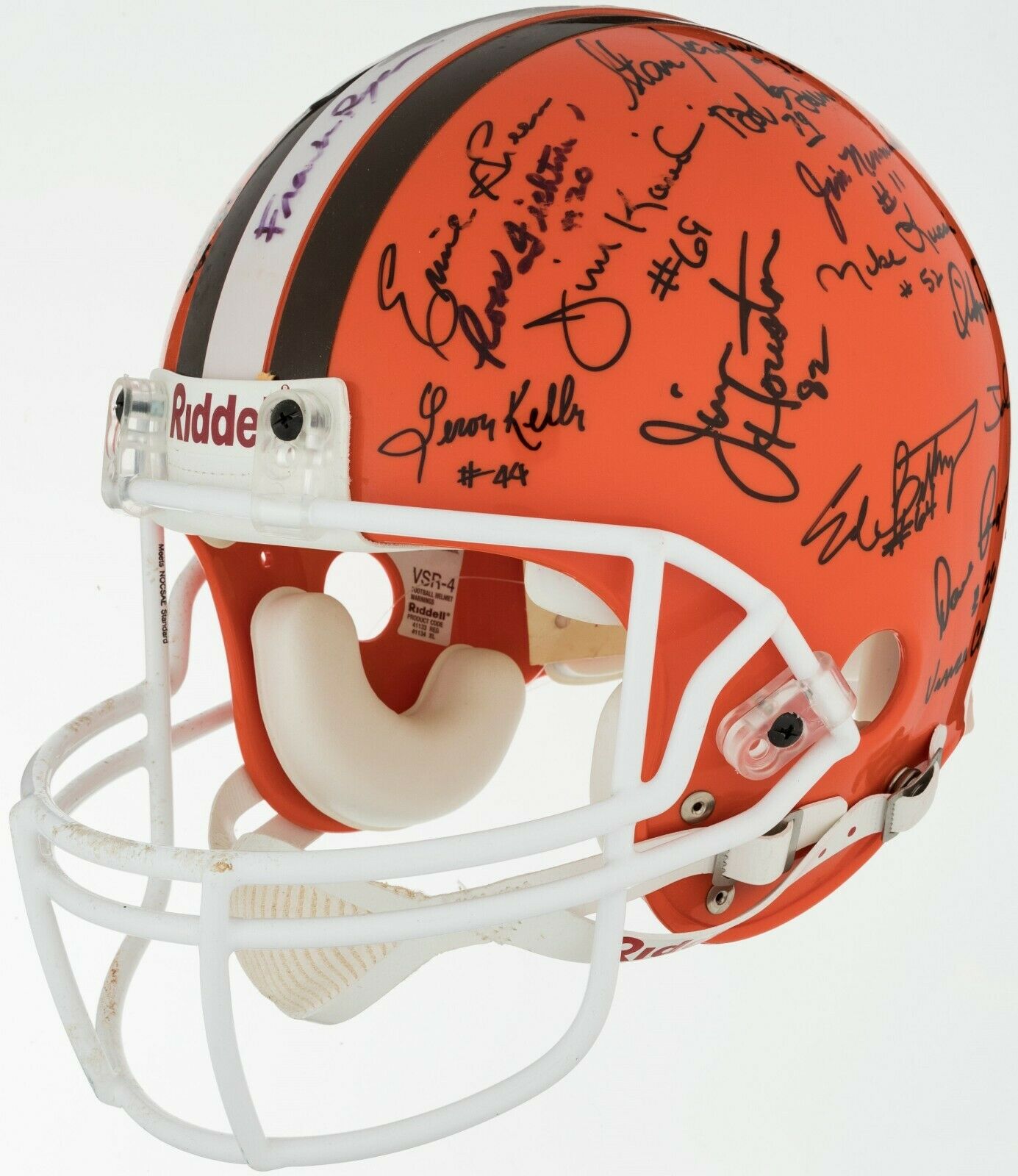 1964 Cleveland Browns Team Signed F/S Helmet 20 Sigs Jim Brown