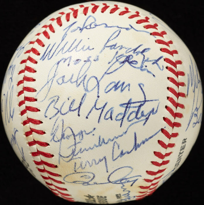 George Steinbrenner Billy Martin Robert Merrill HOF Multi Signed Baseball JSA