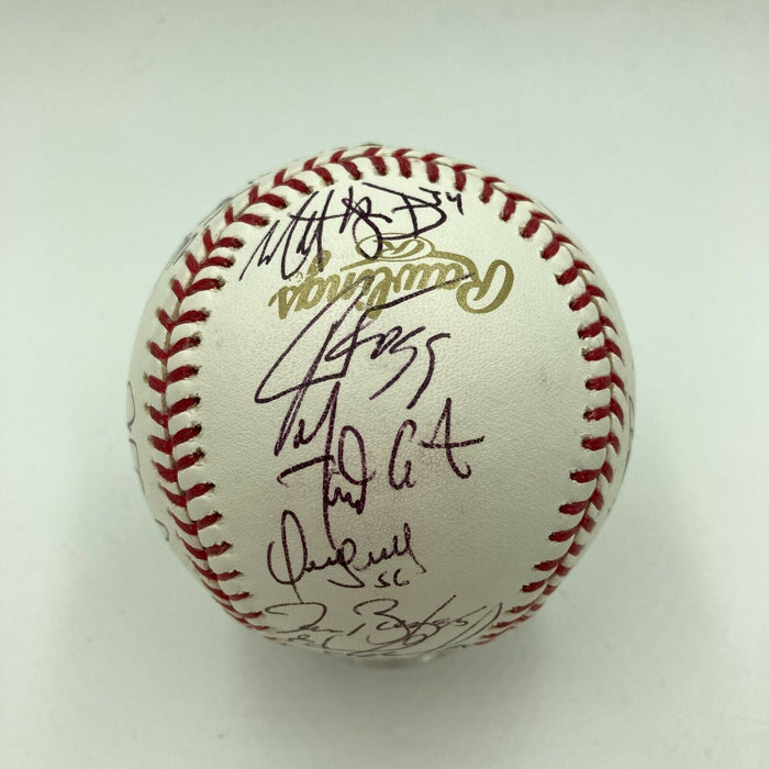 Rare 2007 Colorado Rockies NL Champs Team Signed World Series Baseball JSA COA