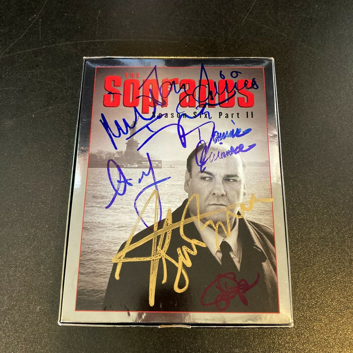 James Gandolfini The Sopranos Cast Signed DVD Set With 7 Signatures JSA COA