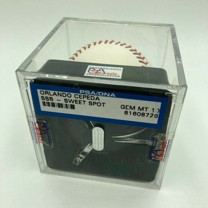 Orlando Cepeda Signed MLB Baseball PSA DNA Graded GEM MINT 10