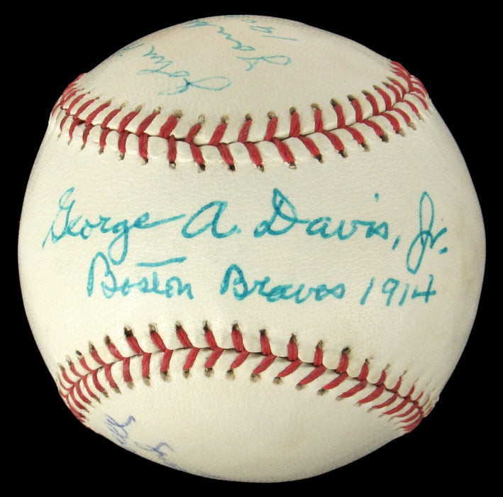 John Ganzel Fist Hit In Yankees History New York Highlanders Signed Baseball JSA