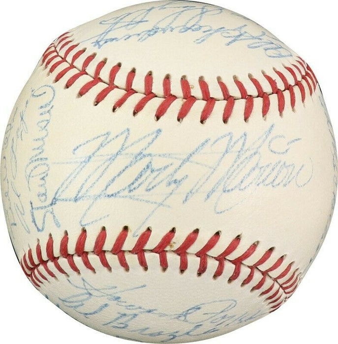 Beautiful 1950 St. Louis Cardinals Team Signed Baseball Stan Musial PSA DNA COA