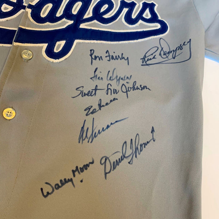 1970's Los Angeles Dodgers Greats Signed Vintage Sand-Knit Jersey PSA DNA COA
