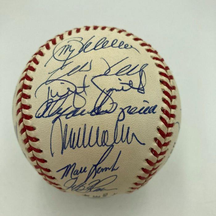 Stunning 1995 Atlanta Braves World Series Champs Team Signed Baseball JSA COA