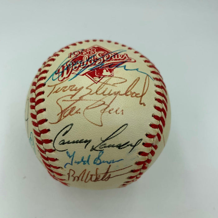 1988 Oakland A's Athletics AL Champs Team Signed World Series Baseball PSA DNA