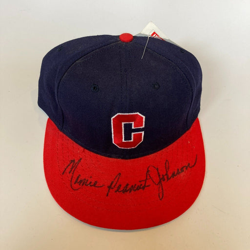 Mamie "Peanut" Johnson Signed Indianapolis Clowns Negro League Baseball Hat JSA