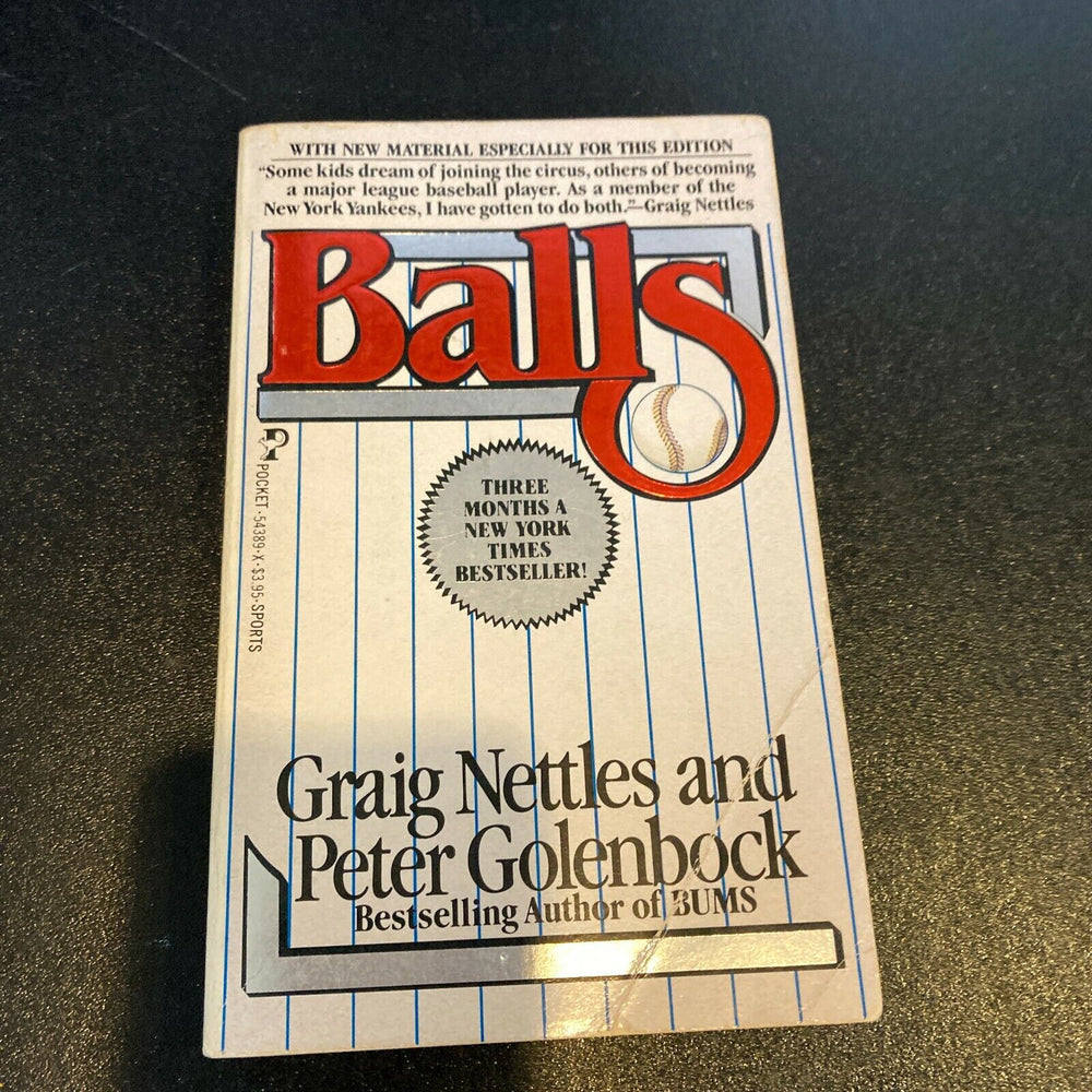 Graig Nettles Signed Autographed "Balls" Baseball Book