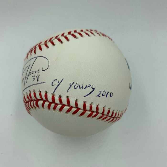 Felix Hernandez Cy Young 2010 Perfect Game Signed Major League Baseball JSA COA