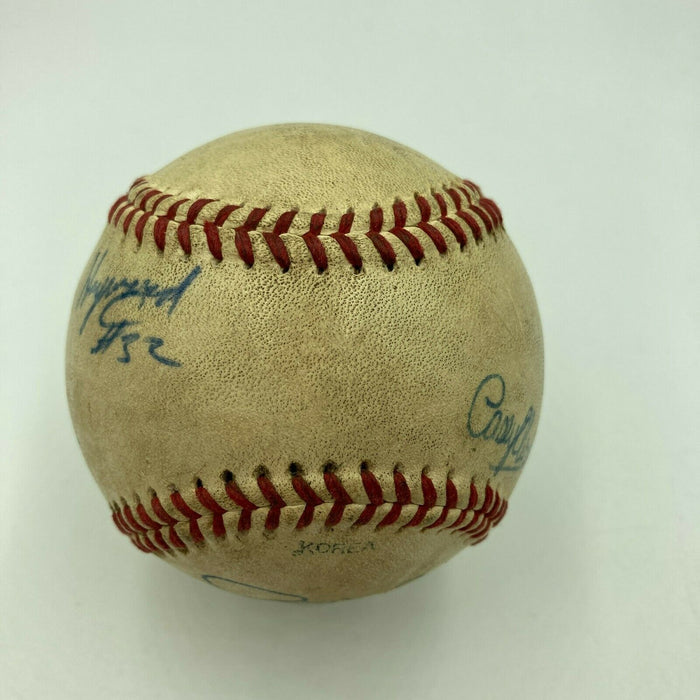 1983 Michigan Wolverines Big Ten Champs Signed Game Used W.S. Baseball JSA COA