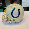 Vintage Johnny Unitas Signed Authentic Full Size Colts Game Model Helmet JSA COA