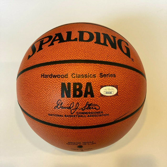 Hall Of Fame Multi Signed Basketball 11 Sigs James Worthy Parish Bing Greer JSA