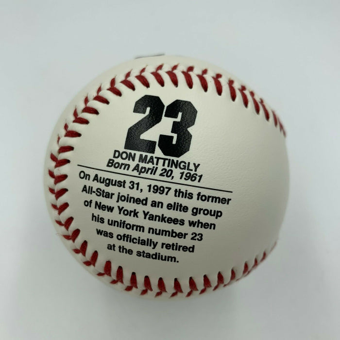Don Mattingly 10th Yankees Captain Signed Special Edition Baseball Steiner COA