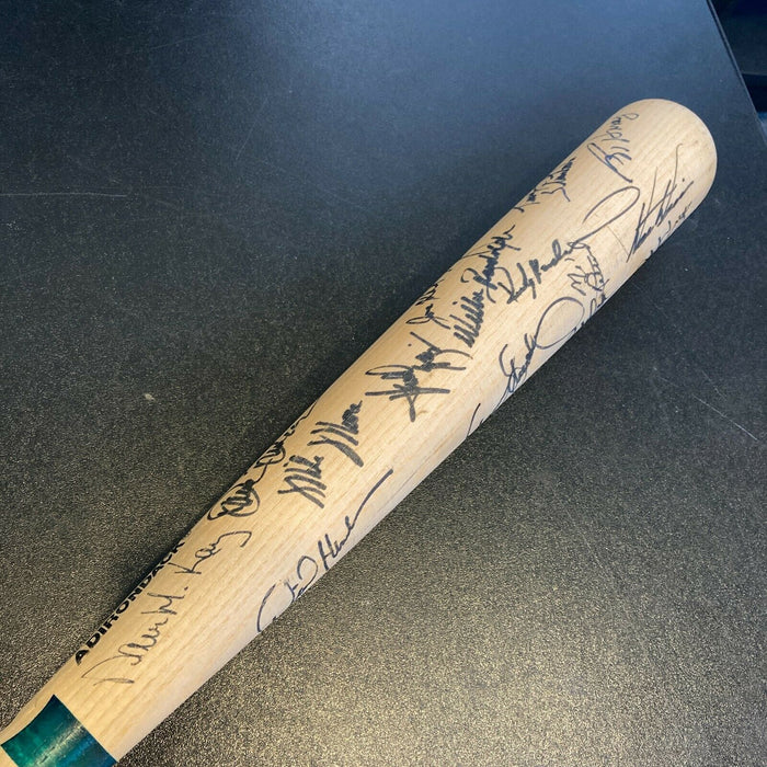 1990 Oakland A's Team Signed Mark Mcgwire Game Issued Baseball Bat PSA DNA COA