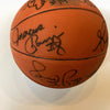 1983 Philadelphia 76ers Team Signed Basketball With Julius Erving Dr. J