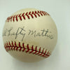 Verdell Lefty Mathis Negro League Legend Signed Major League Baseball JSA COA