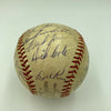 1957 Milwaukee Braves World Series Champs Team Signed Baseball Hank Aaron JSA