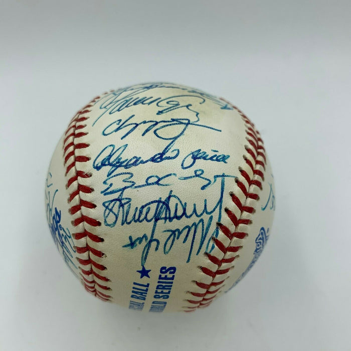 Beautiful 1995 Atlanta Braves WS Champs Team Signed World Series Baseball JSA