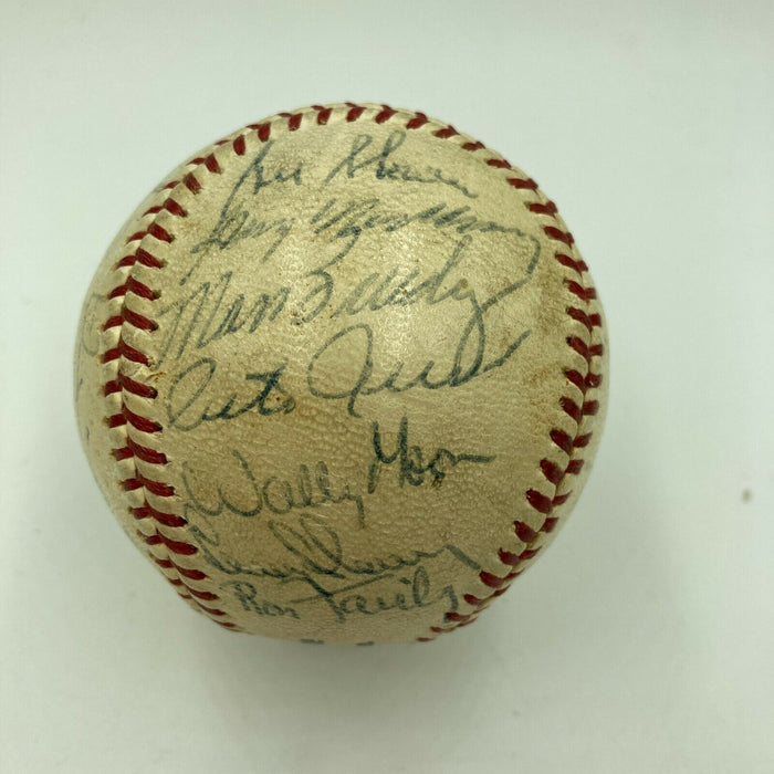 1963 Los Angeles Dodgers World Series Champs Team Signed Baseball Koufax PSA DNA